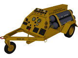 Nitrogen airport cart trailer 3D Model preview