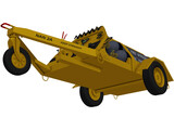 Nitrogen airport cart trailer 3D Model