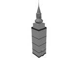 Nizna City Tower of Church 3D Model