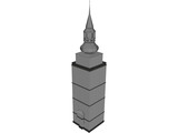Nizna City Tower of Church 3D Model