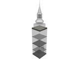 Nizna City Tower of Church 3D Model