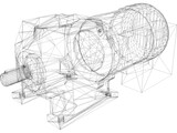 Nord Gear Motor sk172 63S 3D Model