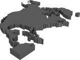 North America 3D Model preview