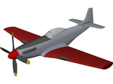 North American P-51 Mustang 3D Model preview