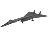 North American XB-70 Valkyrie 3D Model preview
