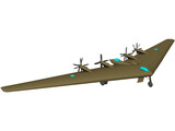 Northrop XB-35 Flying Wing 3D Model