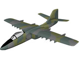 Northrop YA-9A 3D Model preview