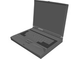 Notebook Toshiba 3D Model preview