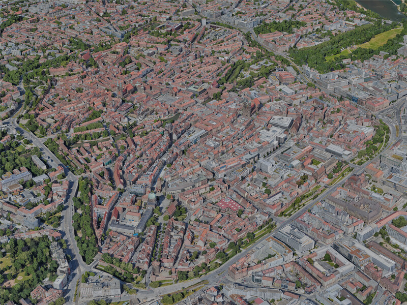 Nuremberg City, Germany (2023) 3D Model
