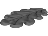 Oak Blade 3D Model preview