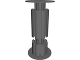 Octanorm M100 Connector 3D Model preview