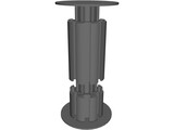 Octanorm M100 Connector 3D Model