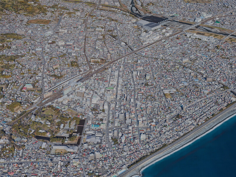 Odawara City, Japan (2023) 3D Model