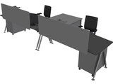 Office Table 3D Model preview
