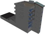 Offices and Apartments 5 Story 3D Model preview