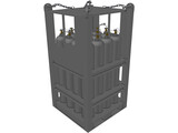 Offshore Gas Cylinder Rack 3D Model