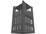 Offshore Gas Cylinder Rack 3D Model