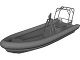 Offshore Rescue RIB 3D Model preview