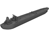 Oil Boat 3D Model preview