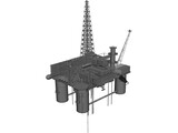 Oil Platform 3D Model preview