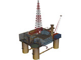 Oil Platform 3D Model preview