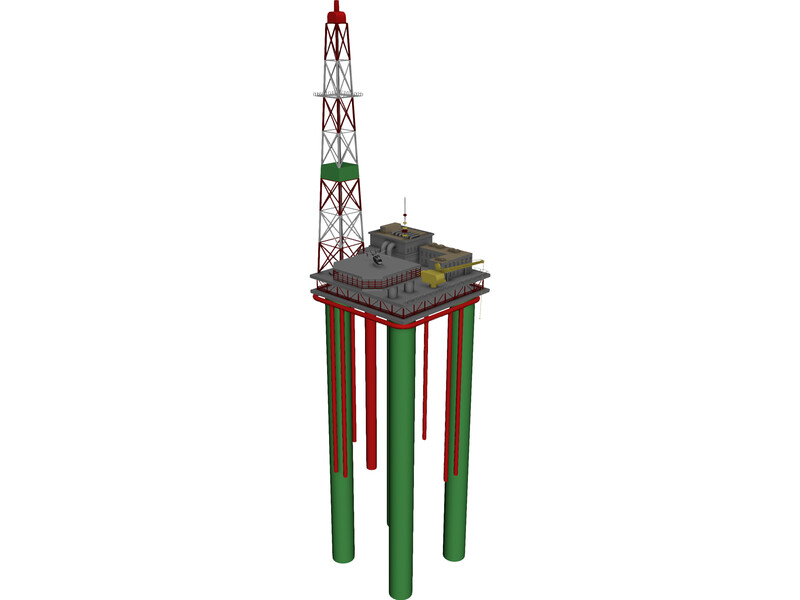Oil Platform 3D Model