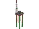 Oil Platform 3D Model preview