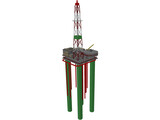 Oil Platform 3D Model