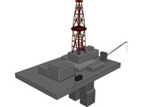 Oil Platform 3D Model preview