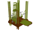 Oil Rig Offshore 3D Model preview