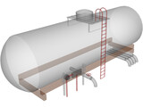 Oil Tank 3D Model