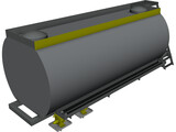 Oil Tanker Body 3D Model preview