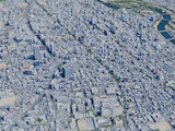 Okayama City, Japan (2025) 3D Model preview