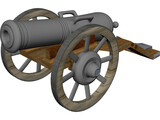 Old Cannon 3D Model preview