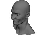 Old Man Face 3D Model preview