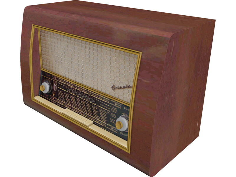 Old Radio (1940) 3D Model