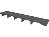 Old River Bridge 3D Model preview