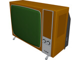 Old TV 3D Model preview