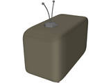 Older Model Television 3D Model