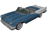 Oldsmobile Starfire 98 Convertible (1957) 3D Model preview