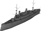 Olympia Armored Cruiser 3D Model preview