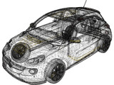 Opel Adam (2013) 3D Model