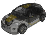 Opel Adam (2013) 3D Model