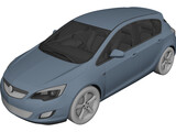 Opel Astra (2011) 3D Model preview
