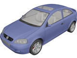Opel Astra Coupe (1998) 3D Model preview