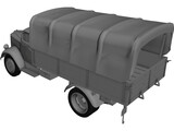 Opel Blitz 3D Model preview