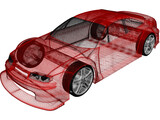 Opel Calibra DTM 3D Model