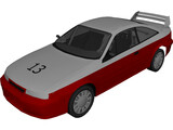 Opel Calibra Rally Car 3D Model preview