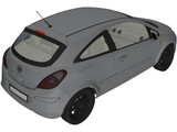 Opel Corsa (2007) 3D Model