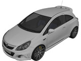 Opel Corsa OPC 3D Model preview